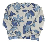 Bílá květovaná mikina Original Marines