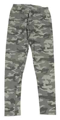 Šedé melírované army legíny Primark