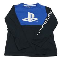Černo-safírové triko s logem PlayStation M&S