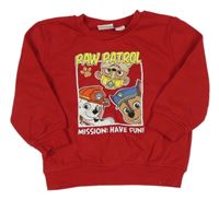 Červená mikina s Paw Patrol Primark