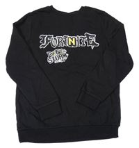 Černá mikina s nápisem - Fortnite Primark