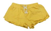 Žluté bavlněné kraťasy Mothercare