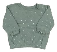Zelená puntíkatá mikina Primark