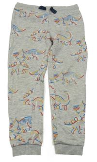 Šedé tepláky s dinosaury M&S