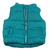 Zelená šusťáková zateplená vesta Next