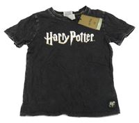 Nové - černé tričko s nápisem - Harry Potter H&M