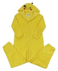 Žlutá chlupatá kombinéza a kapucí - Pikachu H&M