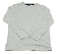 Světlešedé melírované triko F&F