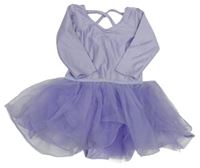 Lila cvičební šaty s tylovou sukní a body H&M