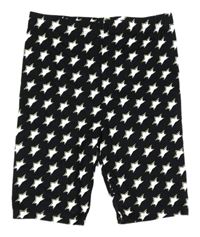 Černo-bílo-žluté elastické kraťasy s hvězdami PatPat 