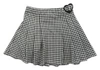 Černo-bílá vzorovaná třpytivá úpletová sukně s přezkou Primark