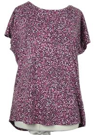 Dámské purpurové vzorované tričko M&S