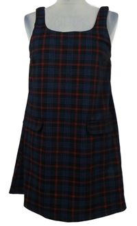 Nové - Dámské černo-modro-červené kostkované šaty New Look 