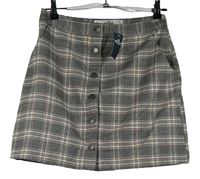 Nové - Dámská černo-bílo-růžová kostkovaná sukně Hollister 