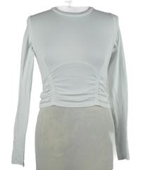 Dámské bílé crop triko s řasením Tally Weijl 