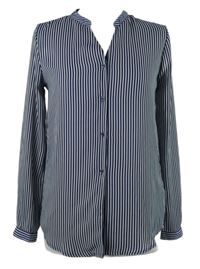 Dámská bílo-tmavomodrá pruhovaná halenka H&M