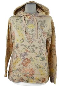 Dámská světlerůžová květovaná mikina s kapucí H&M