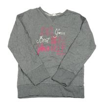 Šedá mikina s nápisem Domyos 