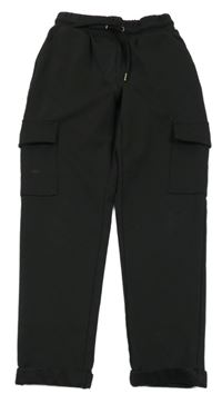 Černé teplákové kalhoty s kapsami Y.F.K.