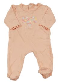 Růžový overal s kytičkami