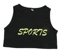 Černý crop top 