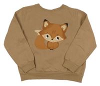 Béžová mikina s liškou H&M