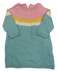 Růžovo-barevné svetrové šaty M&S