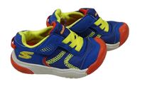 Modro-červeno-neonově žluté botasky zn.Skechers vel.23