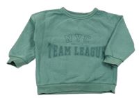 Zelená mikina s nápisem F&F