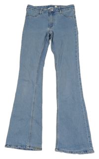 Světlemodré teplákové flare rifle H&M