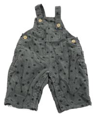 Tmavošedé puntíkaté laclové manšestráky Next