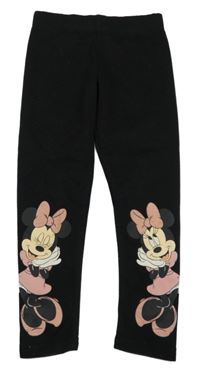 Černé zateplené legíny s Minnie Primark