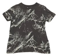 Tmavošedé batikované tričko H&M