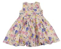 Růžové květované šaty Mothercare 