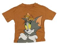 Béžové tričko Tom a Jerry 
