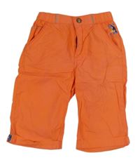 Oranžové plátěné kraťasy Sergent Major