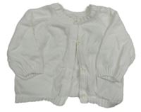 Bílý propínací svetr Mothercare