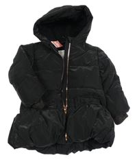 Nové - Černá šusťáková zimní parka s kapucí Matalan