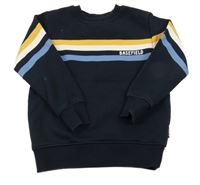 Tmavomodrá mikina s pruhy Basefield 