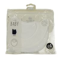 Nové - 2x - Bílý froté bryndák George 