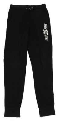 Černé tepláky s nápisem LC Waikiki 