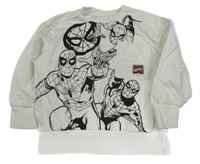 Bílá mikina se Spider-manem Marvel