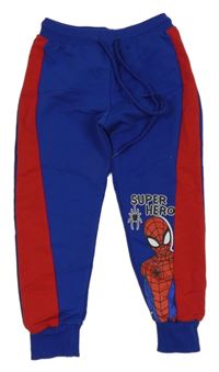 Kobaltově modro-červené tepláky se Spider-manem 