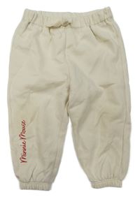 Smetanové tepláky s nápisem H&M
