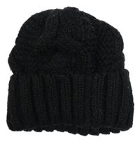 Černá pletená vzorovaná čepice H&M
