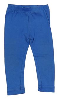 Modré pyžamové kalhoty s nápisem Matalan