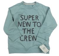 Nové - světlemodrá mikina s nápisy George 