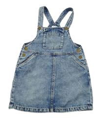 Modré plísňové riflové šaty Next