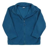 Petrolejová fleecová propínací mikina Tu