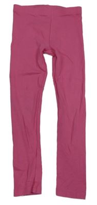 Tmavorůžové žebrované legíny F&F